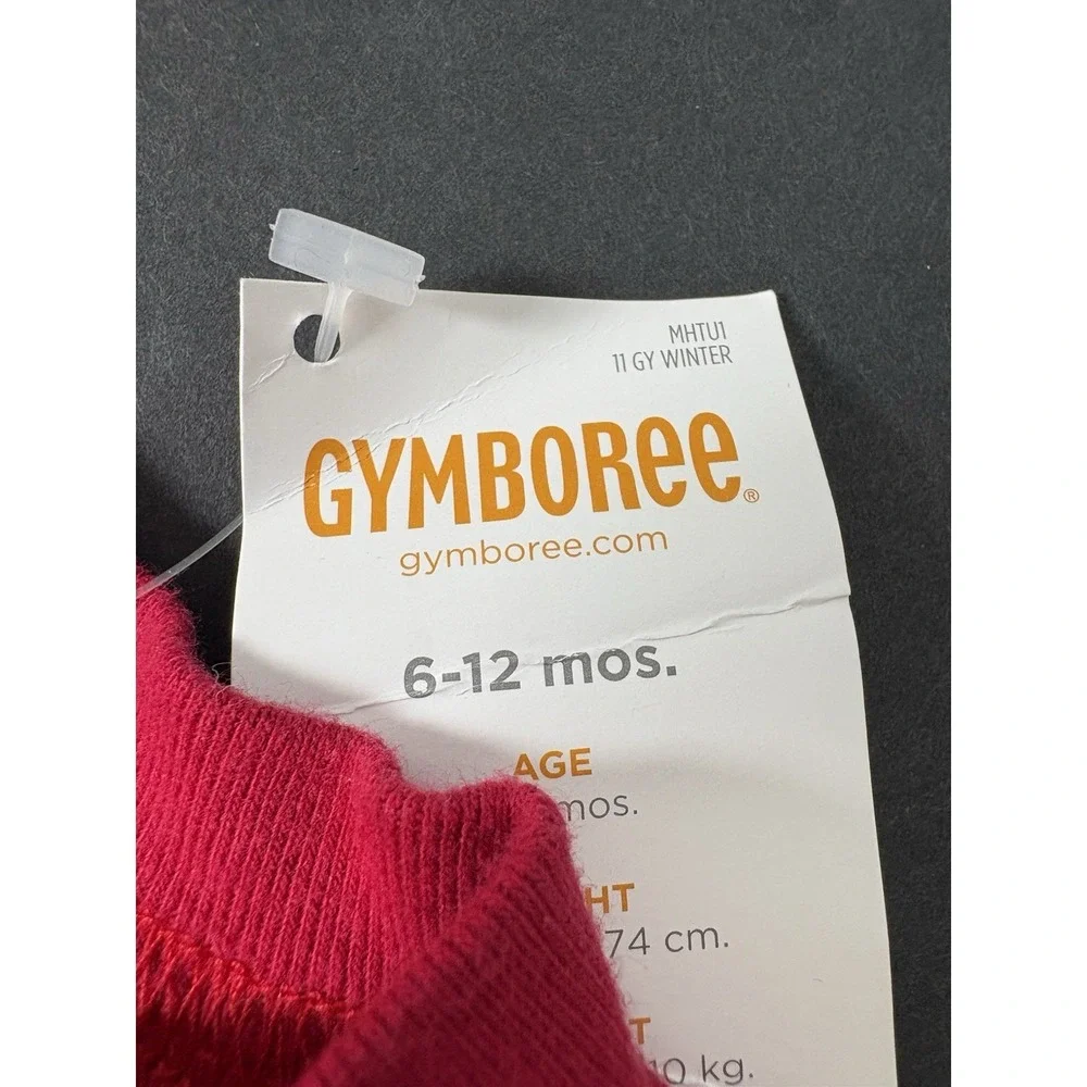 Gymboree Snow Chillin Romper 6-12 Months NWT Red Winter Scarf Brrr One Piece